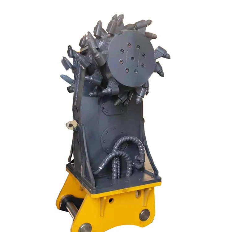 china famous brand competitive price excavator multifunctional drum cutter