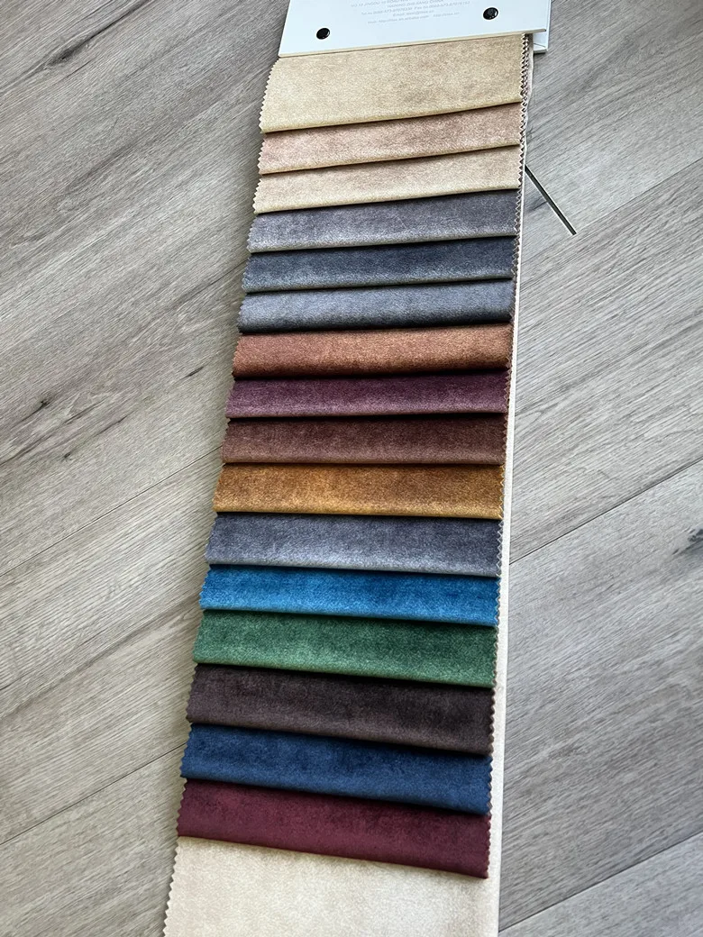 High Quality home textile hot print Holland velvet fabric for sofa upholstery from Chinese mill free samples