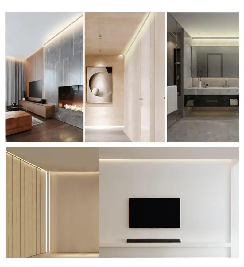 60x60 mm Wall Angle aluminum led profile light for Led strip channel ceiling corner