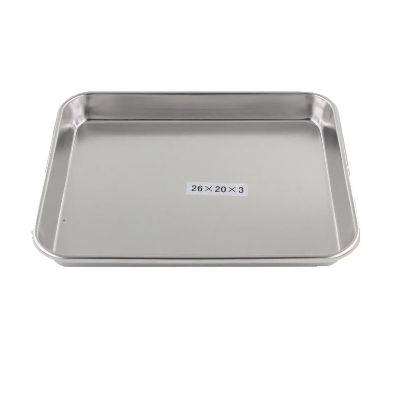 China Manufacturer SS430 Square plate Stainless Steel Food tray wholesale serving trays Trays set serving