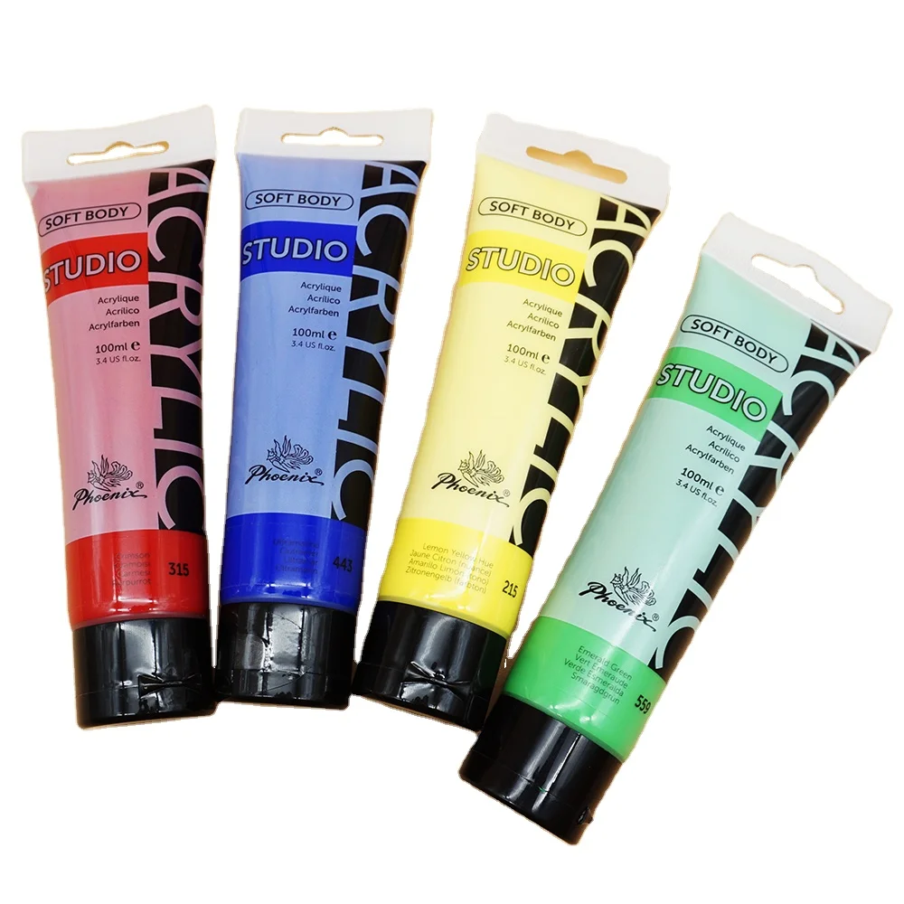 Phoenix paints acrylic 100 Ml paint set diy painting kids acrylic pouring paint