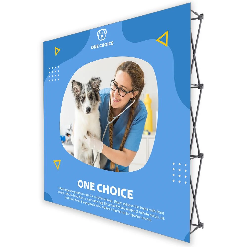 10ft Easy Pop Up Shop Display Wall Banner, Pop Up Display Backdrop