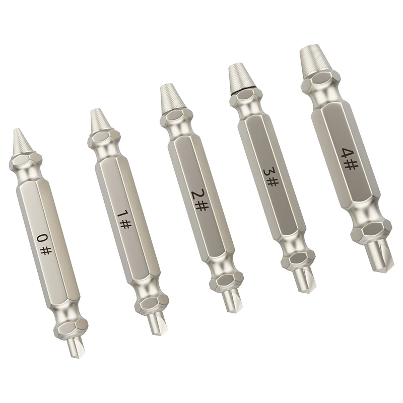 KAFUWELL RT3410 Damaged Screw Extractor Kit For Easy Extraction Of Rusted And Broken Nuts Bolts Screws And Hardware Bits