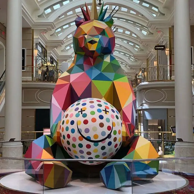 Винтажный высококачественный садовый декор наружная Стекловолоконная скульптура настраиваемая металлическая