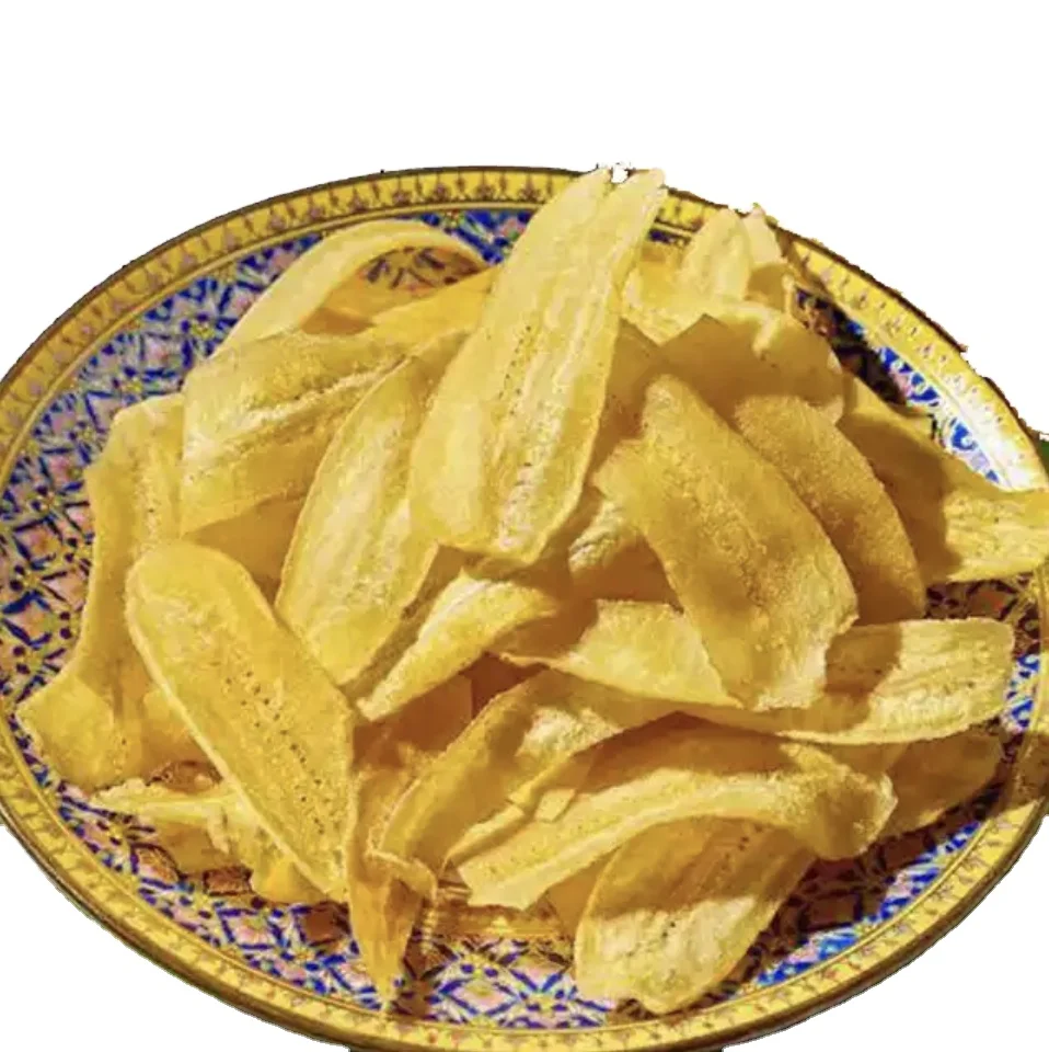 Halal Snack Crispy Banana Chips Salted Yellow Color Sweet Taste Normal Origin Type Organic Fresh Thai Snack Food Grade