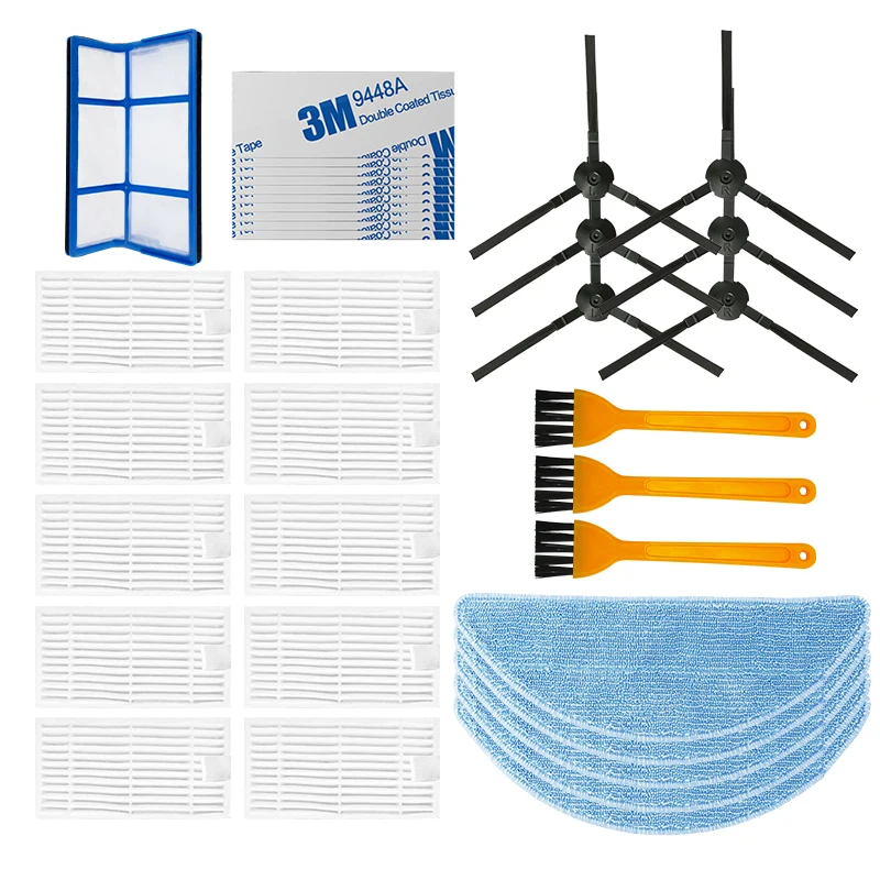 Вакуумный робот-пылесос запчасти боковая щетка основной пыли фильтр швабры Hepa фильтр для ilife V3 ilife v5s ilife v5pro x5 V5 V3 v5s pro V5