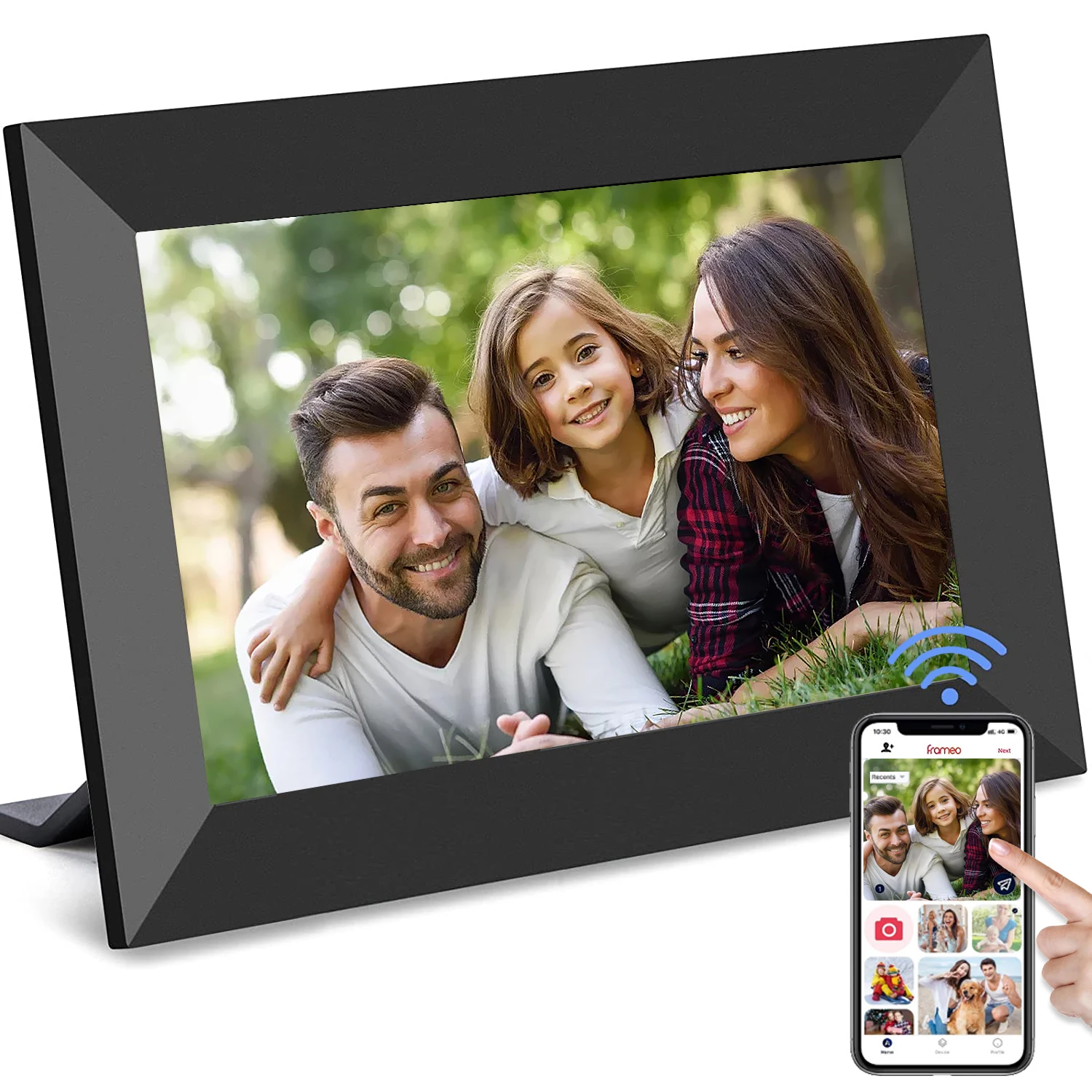 Frameo 10 inch WiFi Digital Photo Frame 1280*800 IPS Touch Screen Digiatl Picture Frame