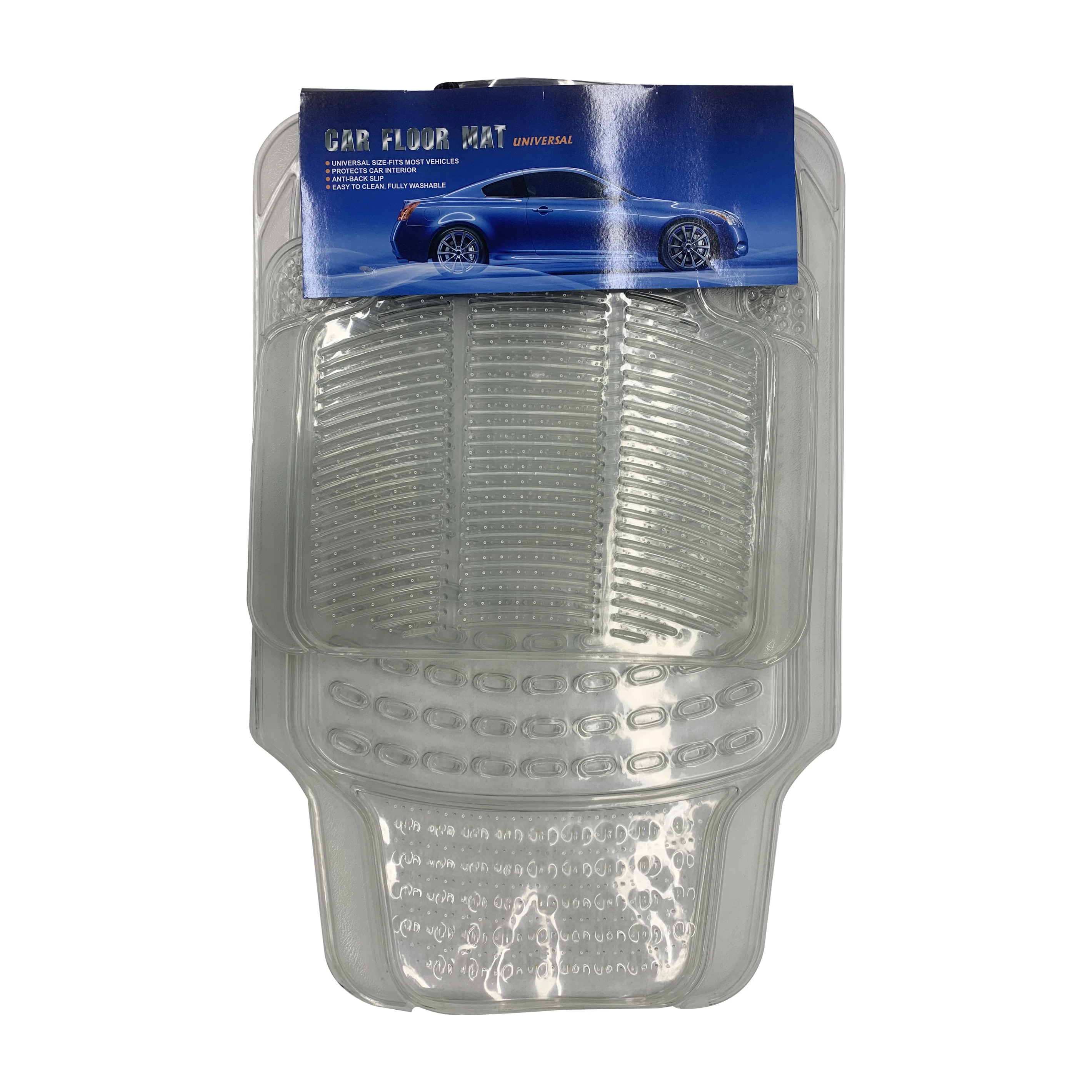 transparent pvc material car floor mat for different models universal