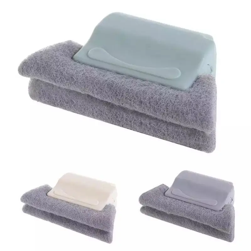 Creative window groove Cleaning cloth brush Window slot corners and gap cleaning tool Kitchen cleaner Blinds easy cleaning brush