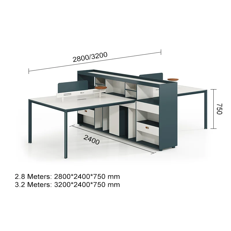 Zitai staff office desk manual screen partition finance modular office work stations partitions office partition whiteboard