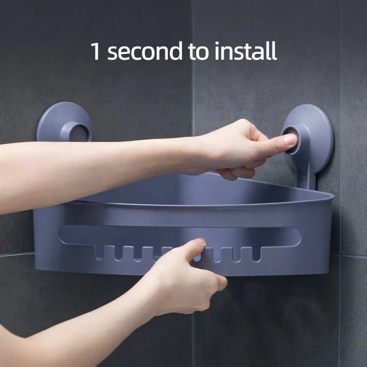 Taili TPR ABS Material Corner Bathroom Basket Hanging Shelf Shower Shampoo Holder Storage Organizer  Bath Shelf Caddy Basket