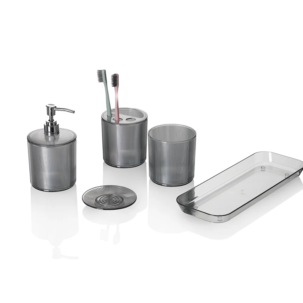 4Pieces Plastic bathroom accessories,accessories bathroom set