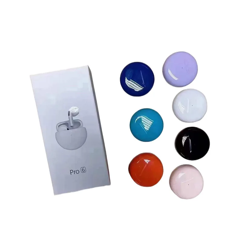 Top HIFI Stereo Waterproof Audionic Earbuds Pro6 Earphone Audifonos Pro6 TWS Auriculares Gaming Earphone Pro 6 TWS Pro 6 Earbuds