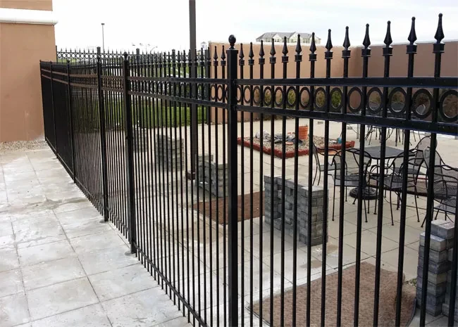 Wholesale Home garden Decoration Metal Wrought Iron Steel Fence