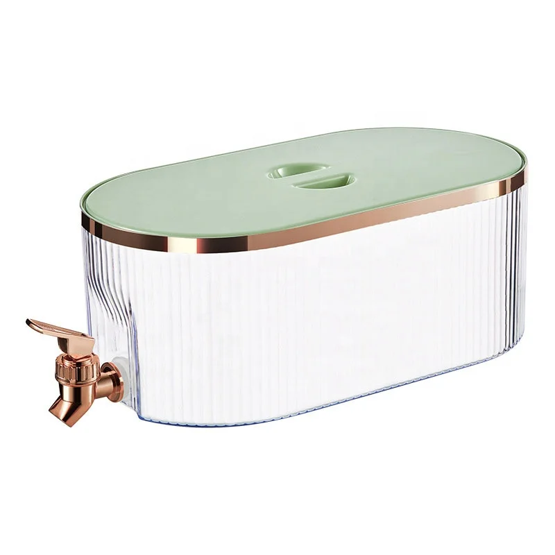 5.3L Beverage Dispenser Juice Container Dispenser Refrigerator Cold Water Bucket With Faucet