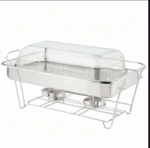 6 Pack Chafing Wire Rack Buffet Stand Frame for Events, Parties, Catering, Chafing Stand for Dish Serving Trays, Food Warmer