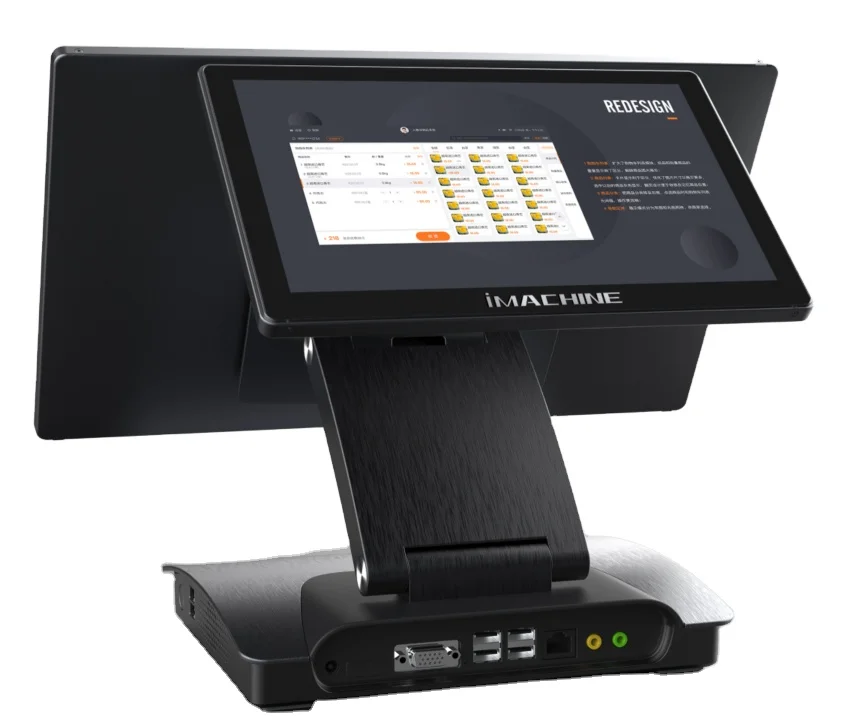 15.6' Touchscreen windows11 Foldable Pos terminal desktop smart restaurant ordering retail with NFC WIFI Pos terminals system