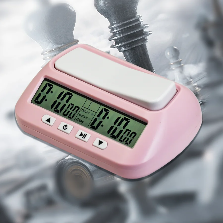 Hot Sale Portable Leap Digital Count Up Down Timer Table Board Game Stopwatch LED Professional Chess Game Clock for Gifts