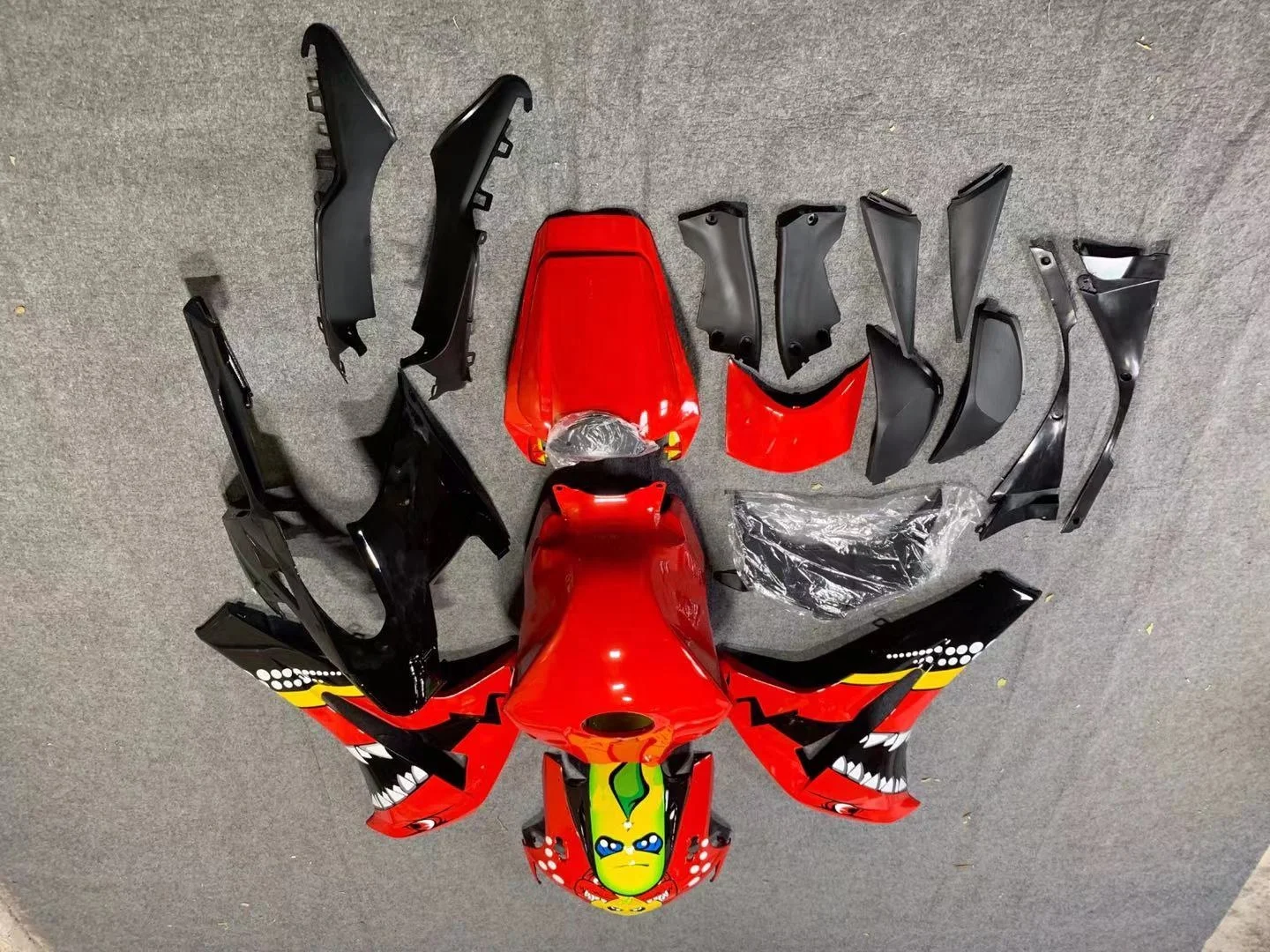 2022 год WHSC красные Мультяшные окрашенные Мотоциклетные аксессуары для HONDA CBR1000RR 2008 2009 2010 2011 08 09 10 11 системы кузова мотоцикла