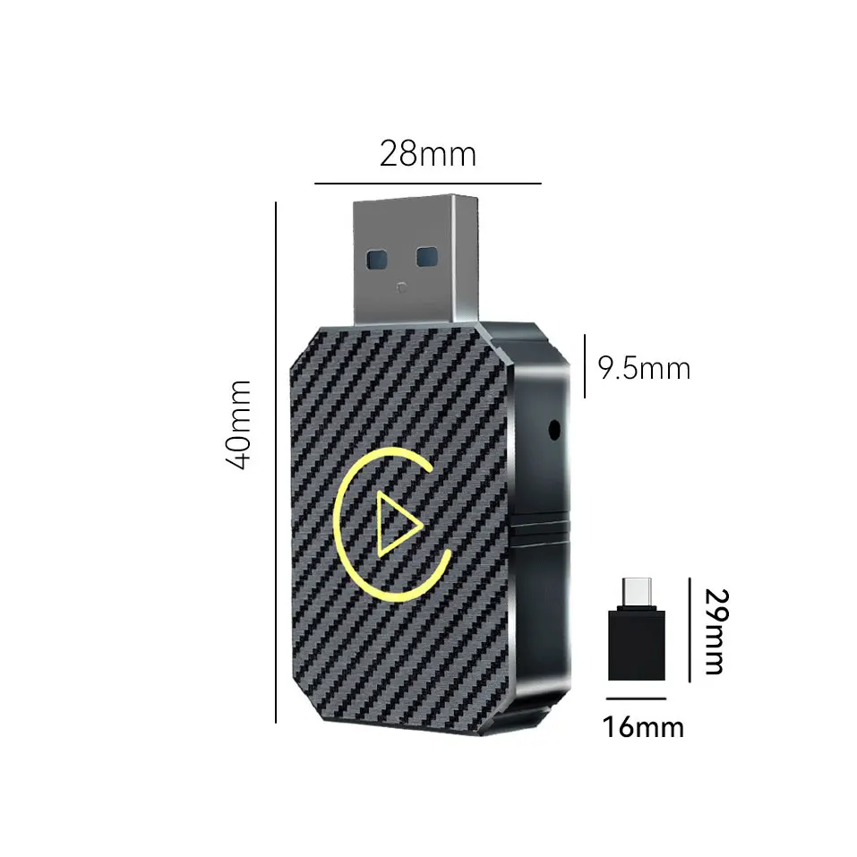 Lancol AI Box Wireless Carplay Android Auto Adapter Compatible with Hundreds of Apps