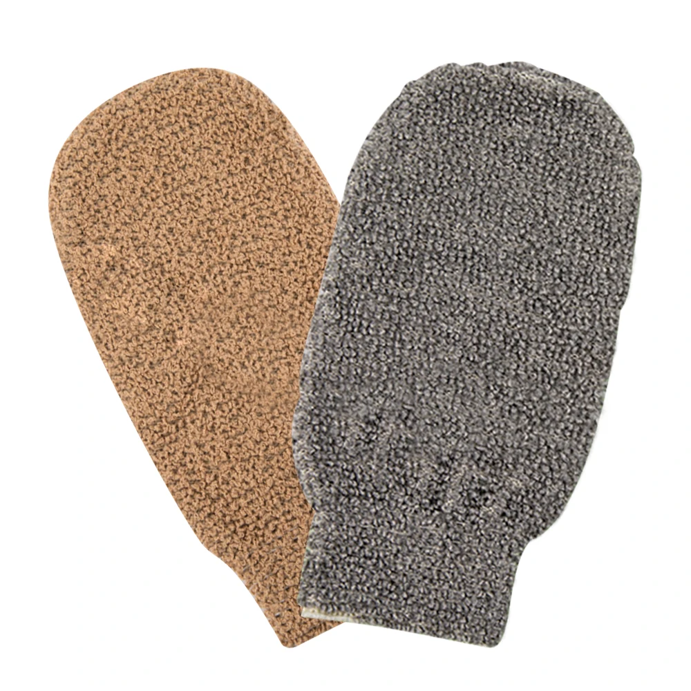 Настраиваемые нежные отшелушивающие перчатки из бамбукового волокна для очистки кожи ванной домашнего спа