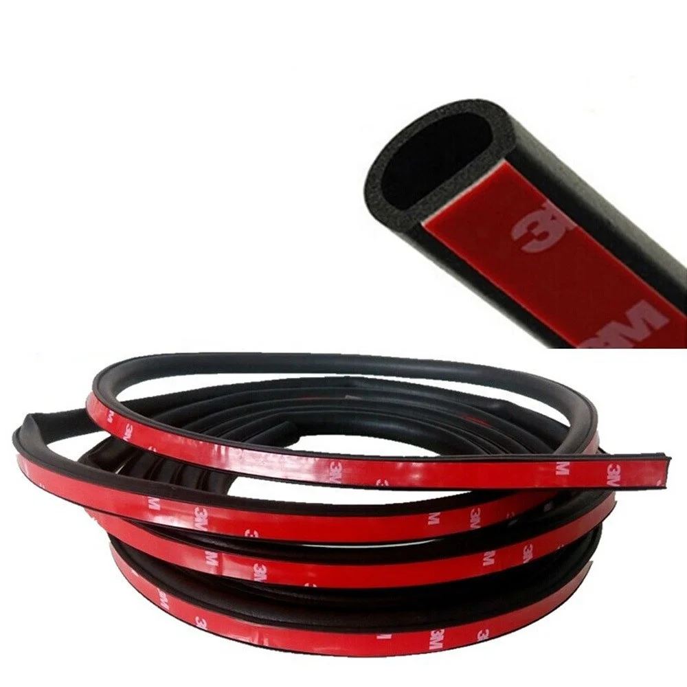 Machine and door waterproof weatherproof extrusion self-adhesive epdm b d shape rubber window seal strip adhesive with 3m tape