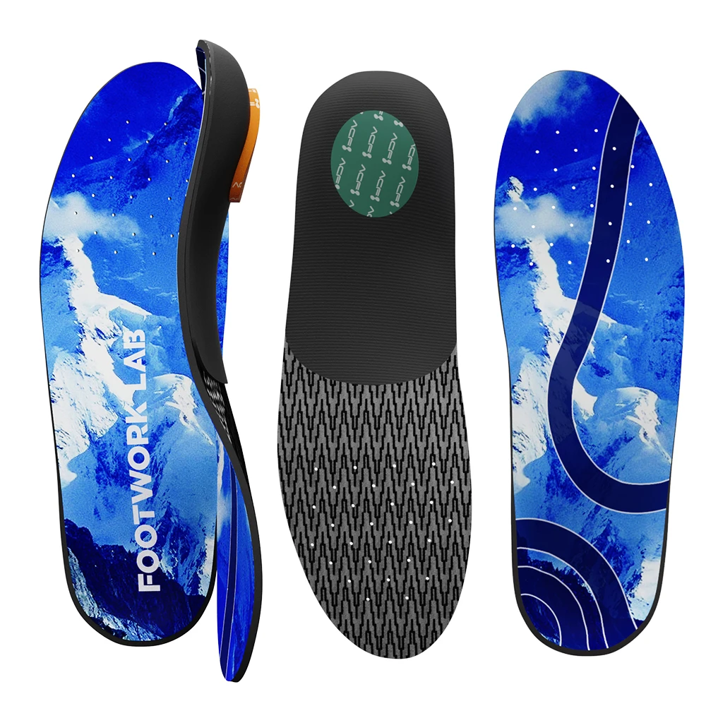 New Arrival Skiing Insoles Foot Arch Support Orthotic Shoe Insert Foot Templates
