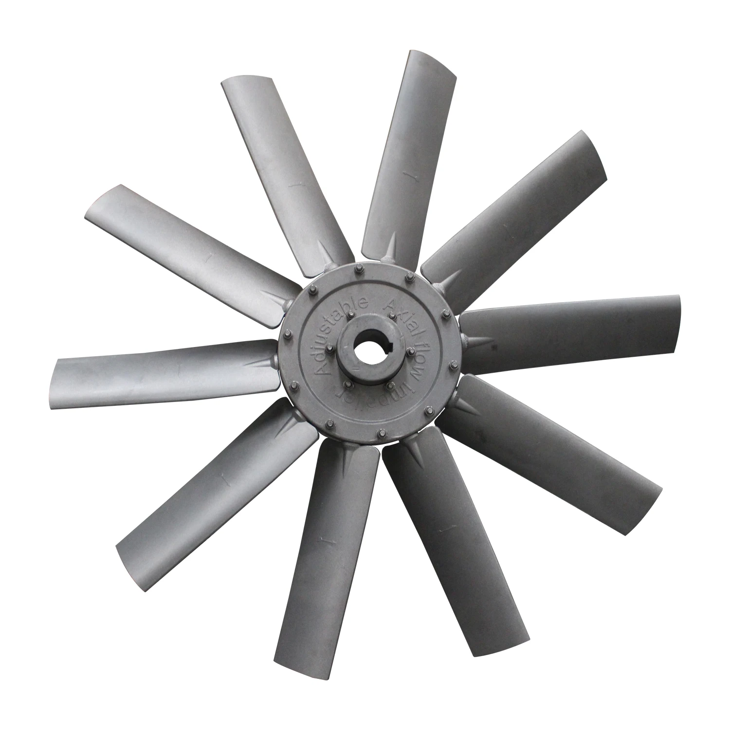 Adjustable aluminum alloy impeller blade for axial fan