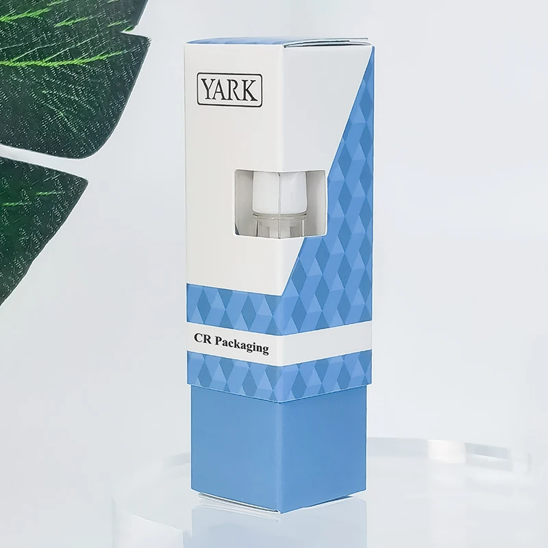 Wholesale Child-Resistant  Telescopic Box 1ML Cartridge Box with Foam Insert Gold Foil Printing For 0.5ml Cartridges