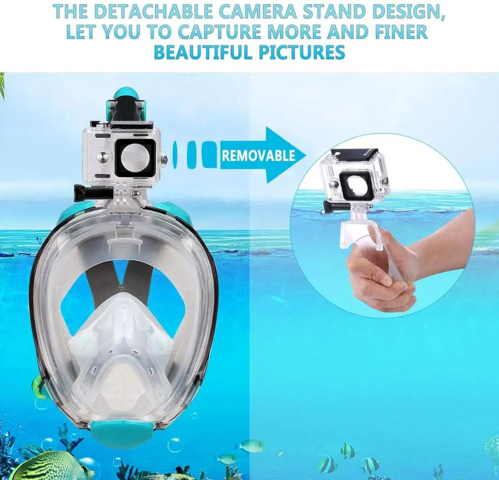 Amazon Hot Sell Anti-Fog Anti-Leak Design Snorkel Mask for Adults