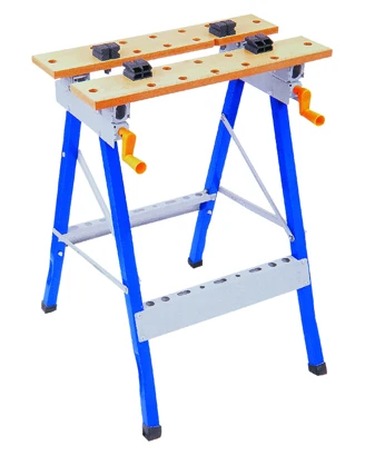 30x30mm tube  wooden steel folding adjustable wood 90 angle builder trestle workbench