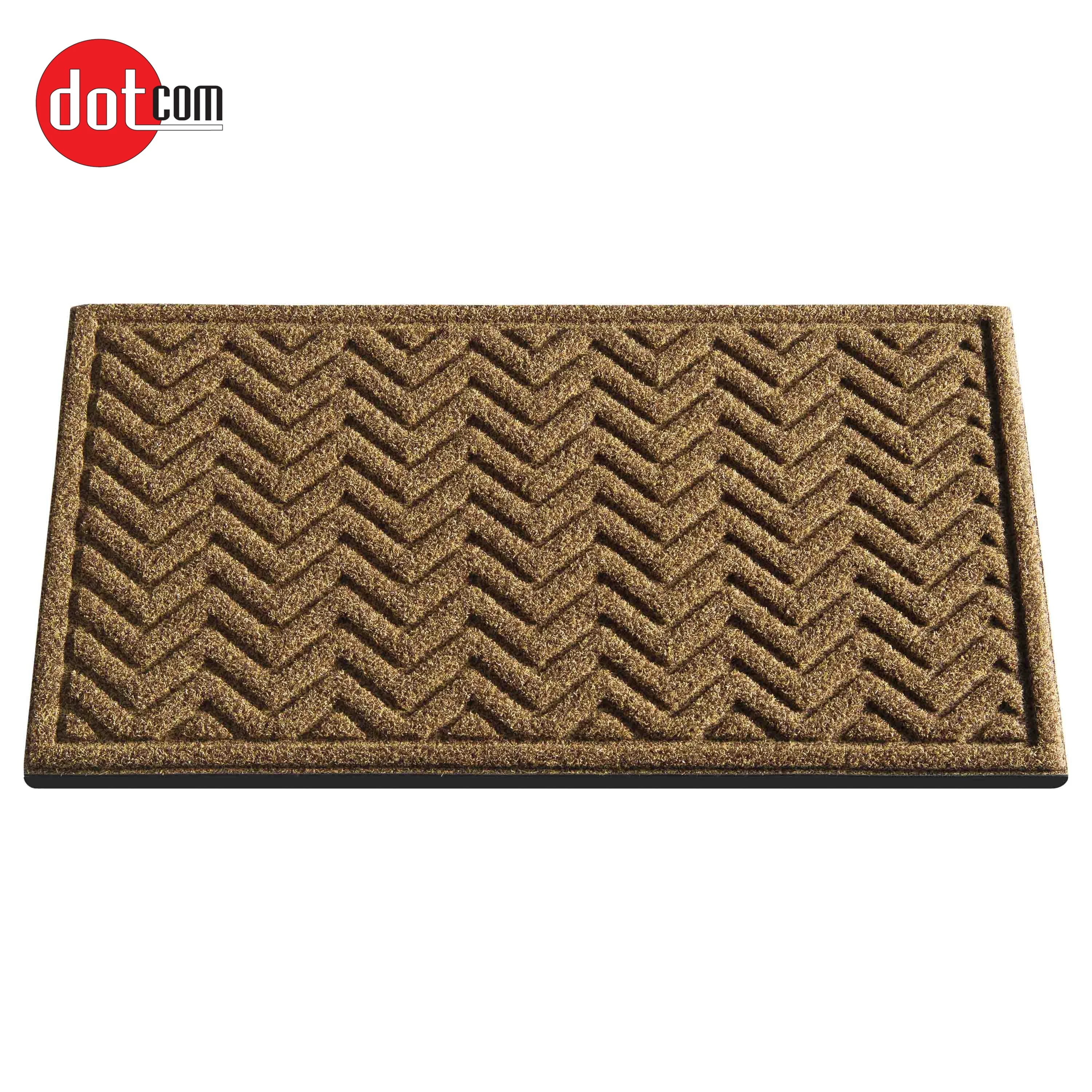 Dotcom прочный впитывает влагу доказательство воды резиновое дно противоскользящие входная дверь коврик ковер