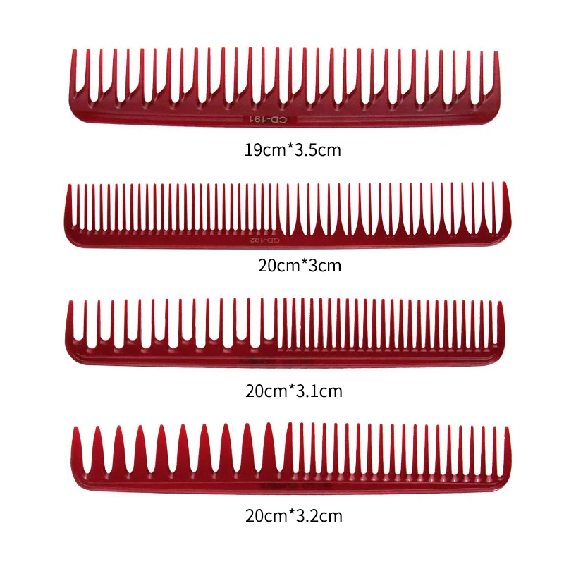 Carbon Fiber Multifunctional Haircut Comb For Salon Stylish Hairdressing Multi-length Tooth Large Hair Cutting Comb