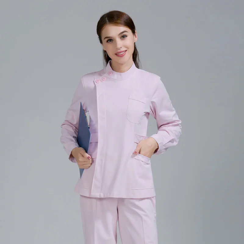 2021 Wholesale Tops and Pants High Quality Nurse Uniform Spandex Stretchy Fashionable Uniform Medico Scrubs Uniforms