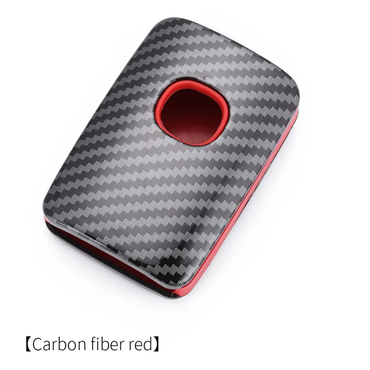 ABS Carbon Fiber Car Key Case Cover Shell For Mazda 3 Alexa CX30 CX-4 CX5 CX-5 CX8 CX-8 CX-30 CX9 CX-9 Protected Fob Accessories