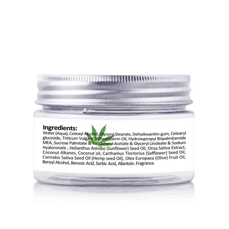 
Hot Sales Private Label Natural Organic Lighting Whitening Hemp Oil Face Cream 