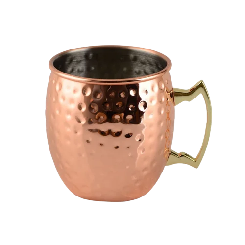 Electroplated 12oz 16oz 18oz 20oz stainless steel 18/8 silver gold moscow mule copper mug with laser printing stamping logo
