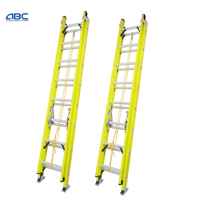 Enlarged Pulley Type IA 300lbs 16 20 24 28 40 foot fiberglass extension ladder