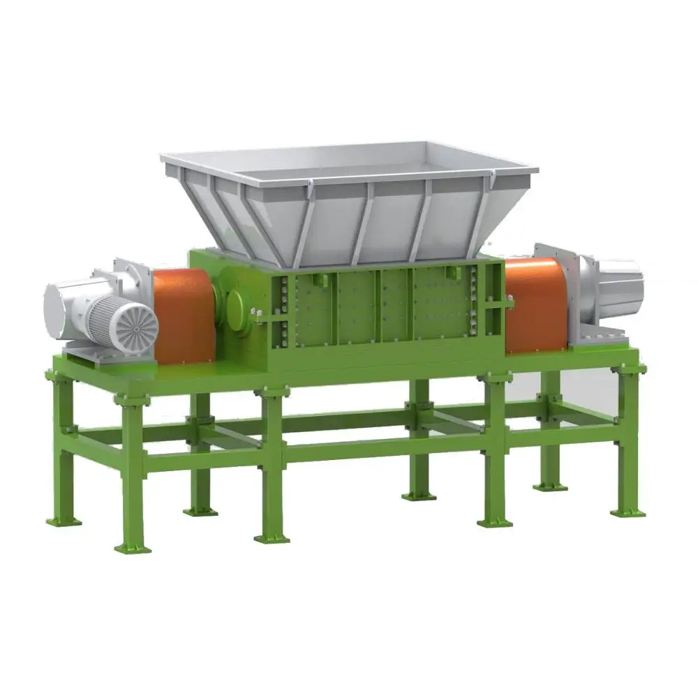 Высококачественная машина для переработки отработанных шин, двухвальный измельчитель