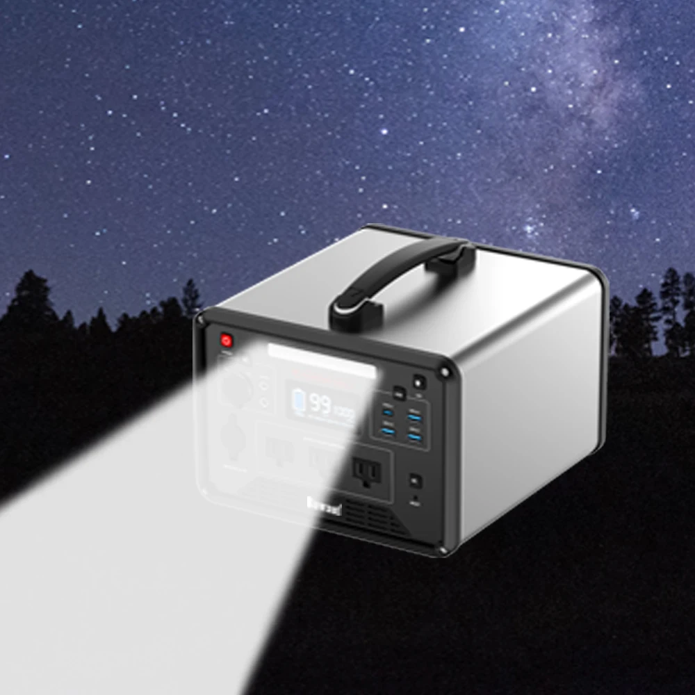 Портативная электростанция 1000 Вт портативная батарея 110 В 220 AC DC PD Type C уличный солнечный