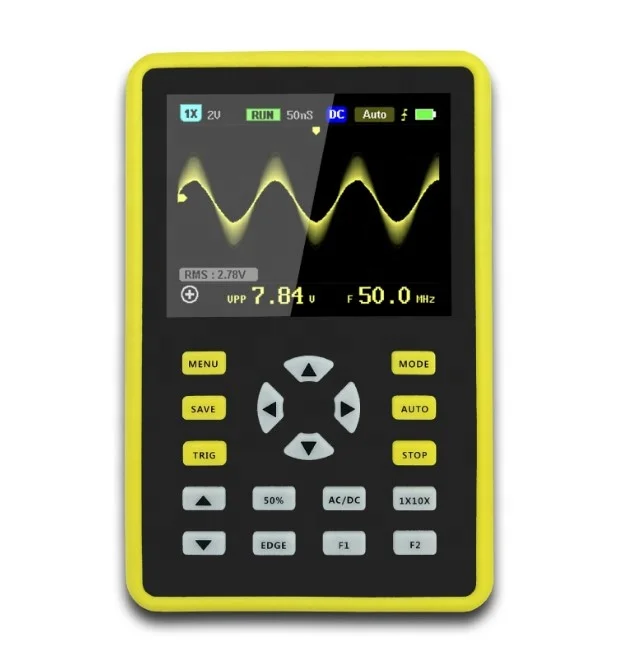 500 MS/s Sampling rate 100MHz analog bandwidth 5012H 2.4-inch IPS screen digital oscilloscope