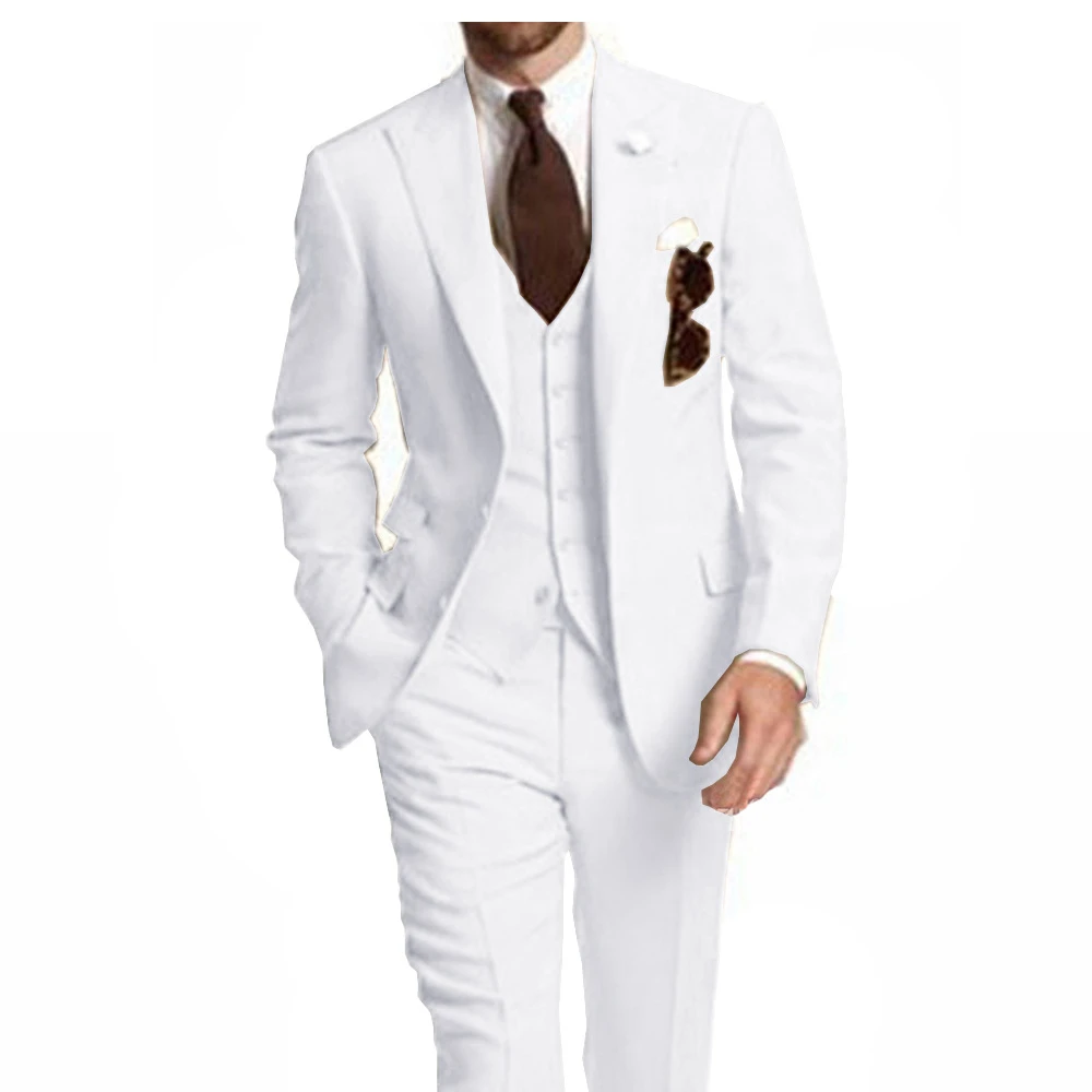 Business Men Suits 2 Pieces Groom Tuxedos Green Flat Collar Wedding Suits Clothing Black Casual Pants Red Viscose Blue Set OEM