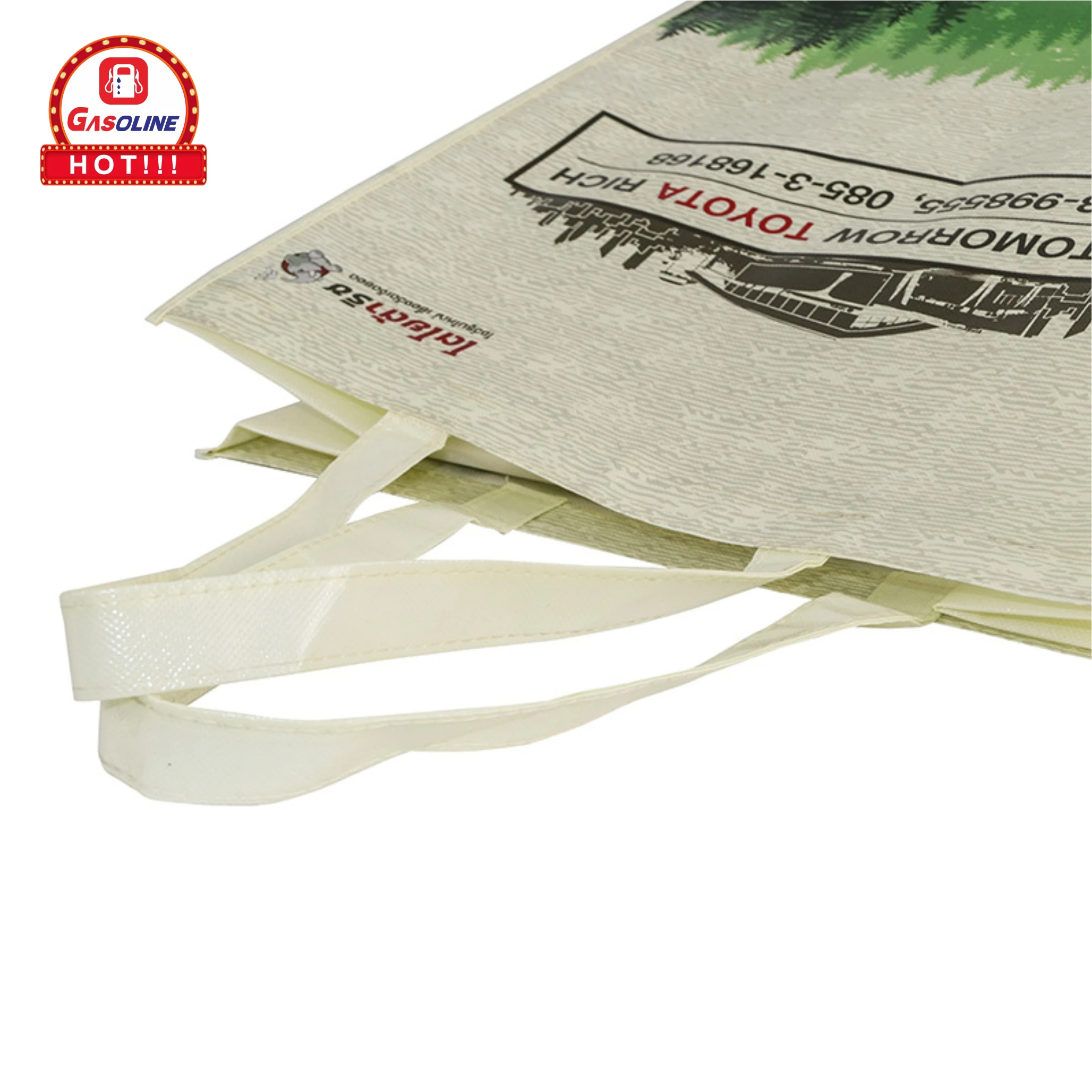 Custom wholesale logo printed cheap recycled reusable tote clothes grocery packaging gift laminated pp non woven shopping bag