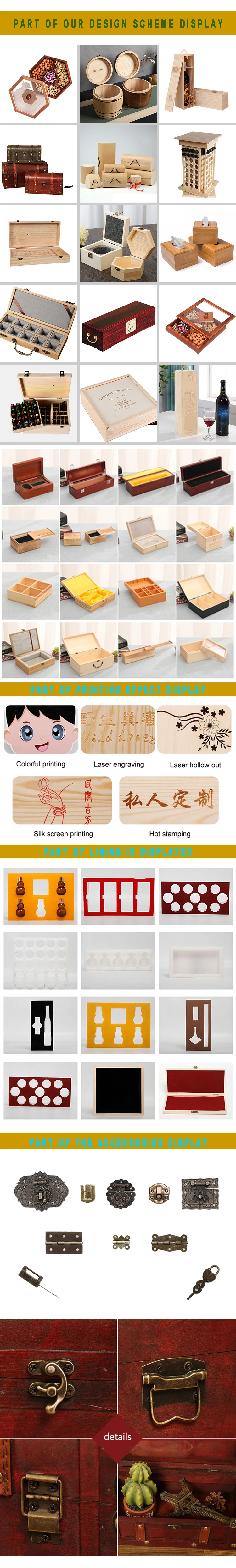 Wholesale Jenga Luxury Chocolate Wooden Dvd Box