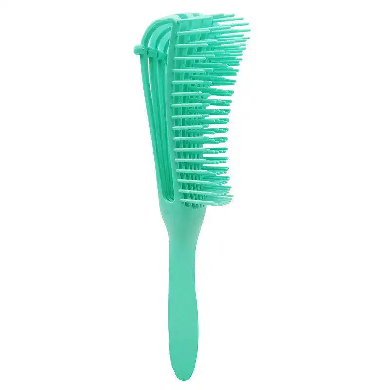 China Factory supply Plastic Vented Eight Rows Comb Spare Ribs Wavy Curly Vent detangling barber hair Brush