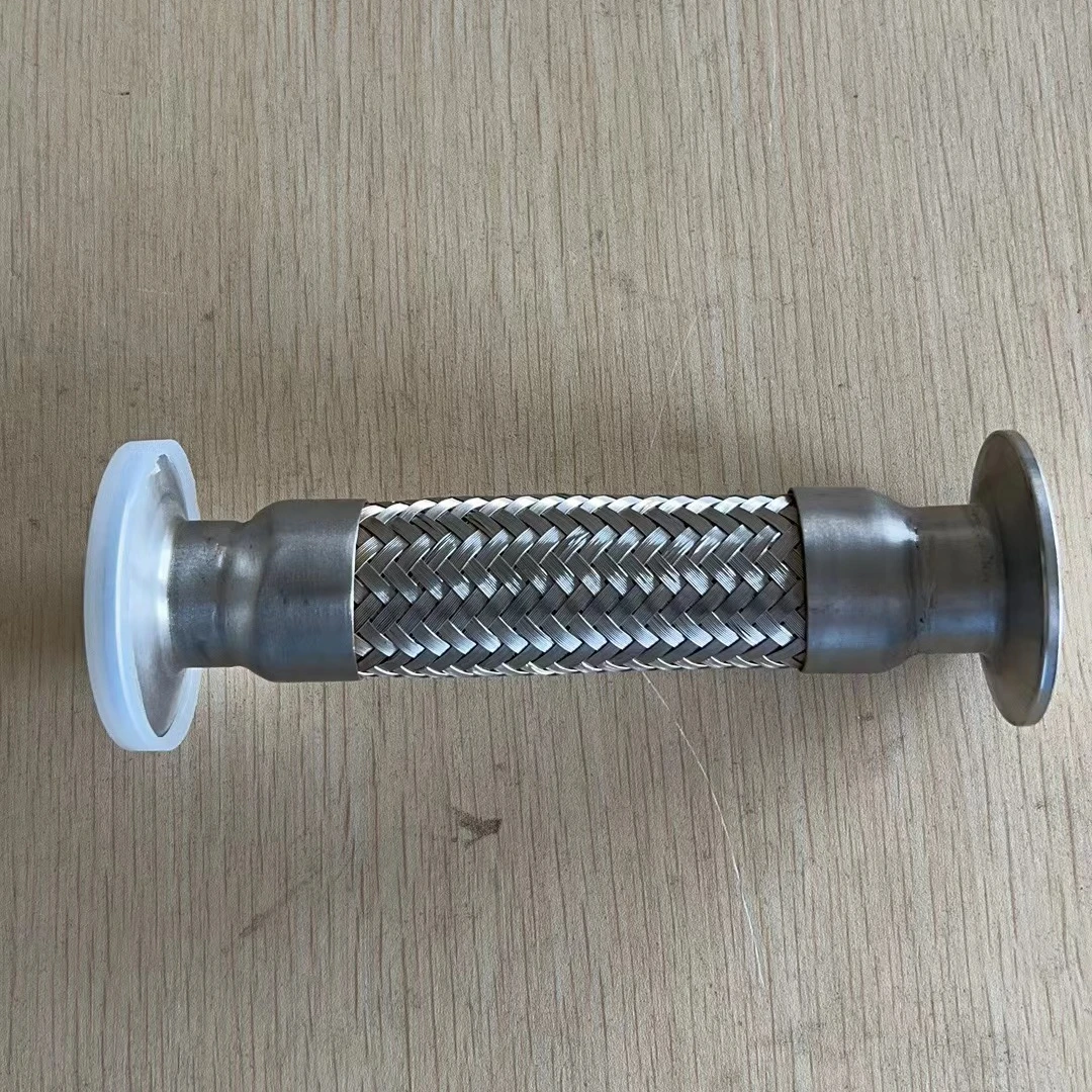 MEINUOX Pipe Fitting Vacuum Braided Wire Mesh BELLOW Stainless Steel Pipe Flange