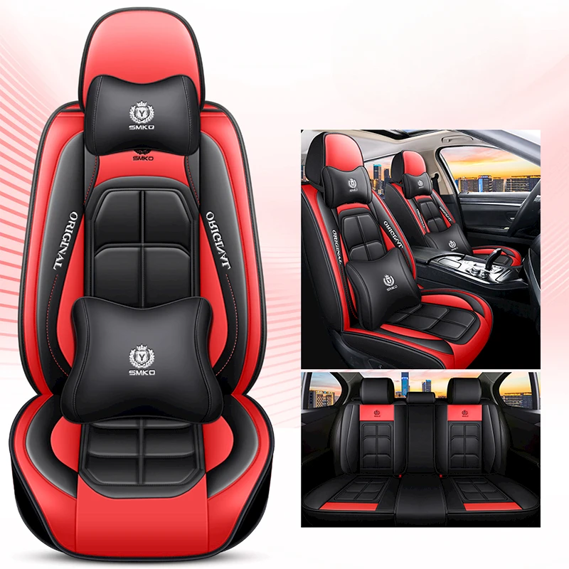 Wholesale Red Seats Luxury Covers Leather Universal Car Seat Cover