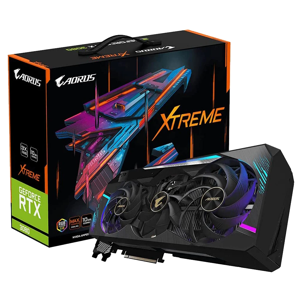 Оптовая продажа графическая карта Gigabyte RTX 3080 10 ГБ готовая к отправке видеокарта KDBOX gaming Гб V2