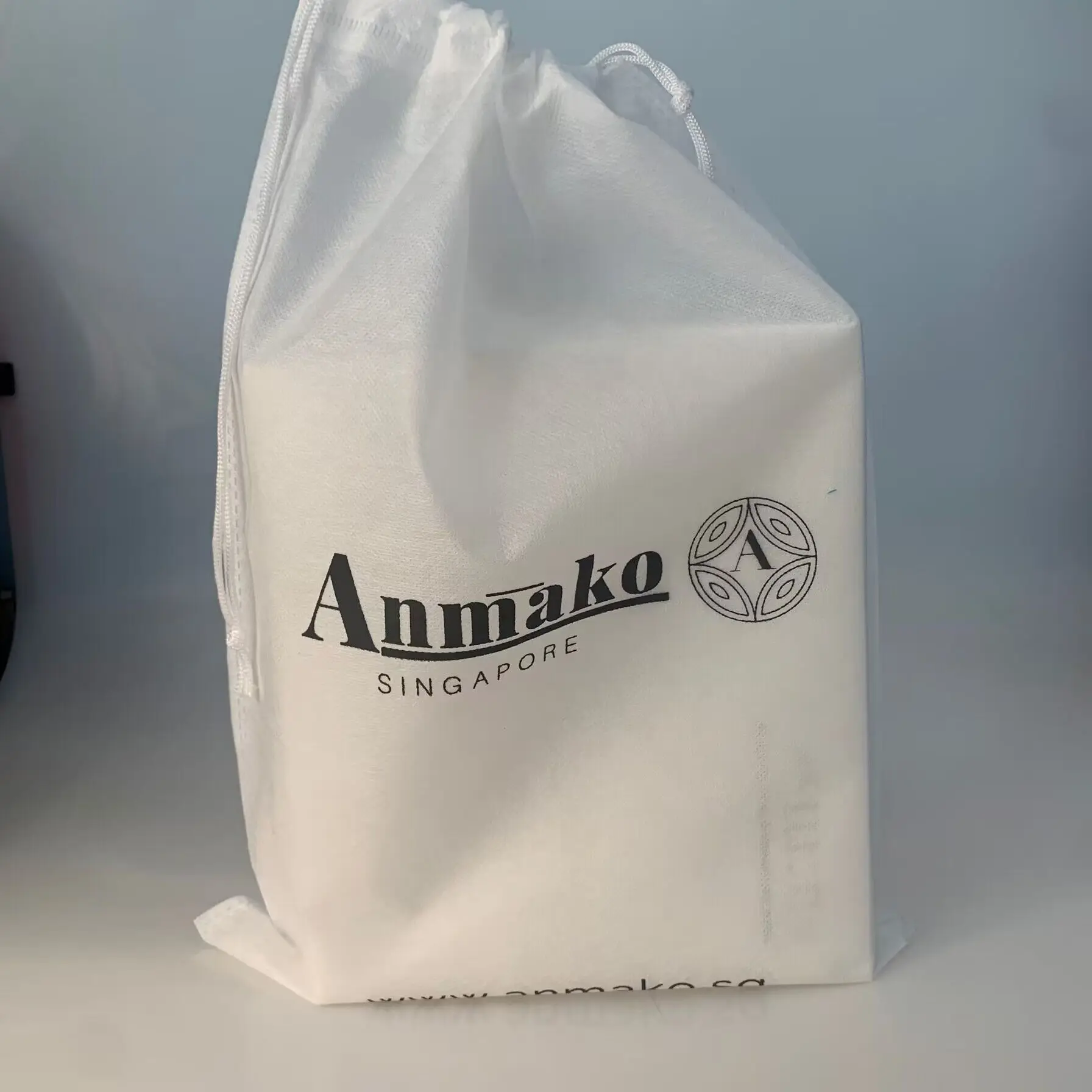 Low Moq Custom Logo Printed Non-woven Draw String Bag Promotion Polypropylene Non Woven Drawstring Shoe Pouch Sneakers Dust Bag