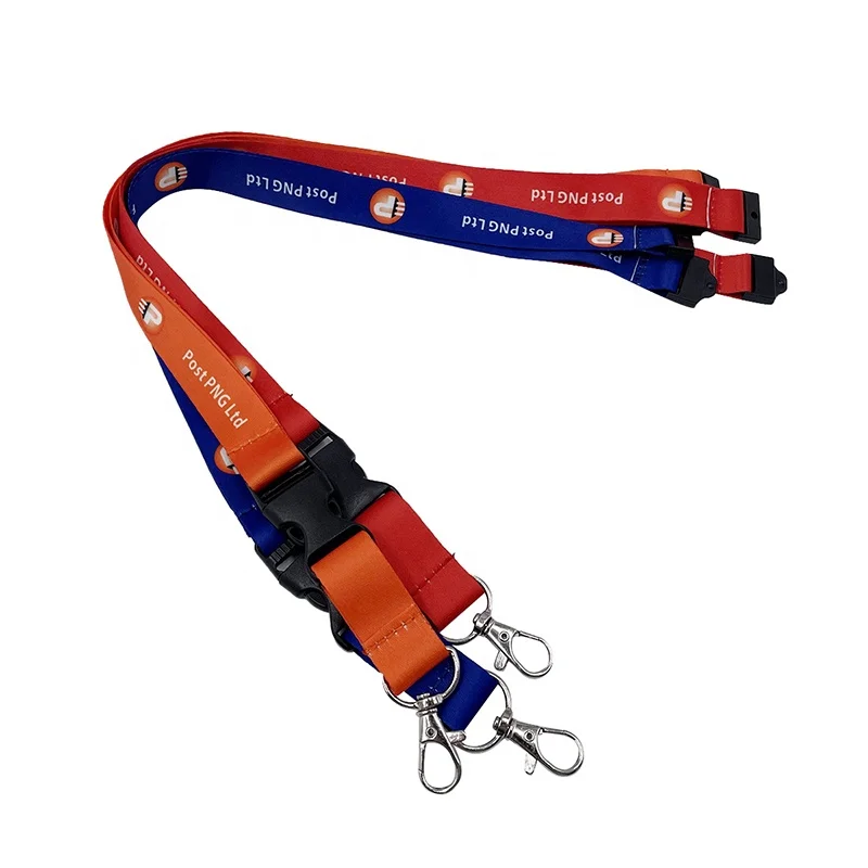 Sublimation Polyester Neck ID Lanyard Cheap Retractable Keychain with Unique Design